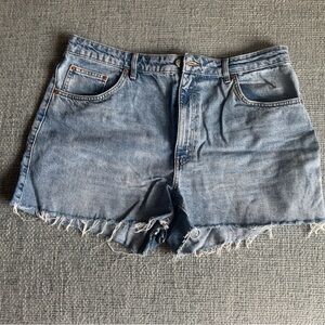 Topshop A-line denim shorts